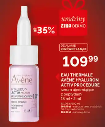 Eau Thermale Avène Hyaluron Activ Procedure