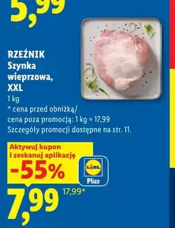 Lidl Szynka wieprzowa Rzeźnik XXL oferta