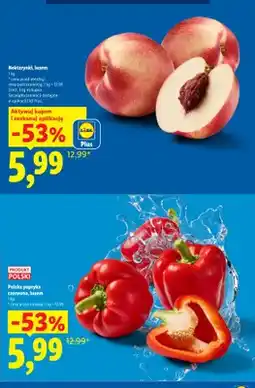 Lidl Nektarynki luzem oferta