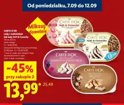 Lidl Lody Carte D'Or Soft & Crunchy Wafers & Pink Chocolatey Coated Bits oferta