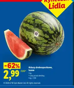 Lidl Arbuzy drobnopestkowe luzem Ryneczek Lidla oferta