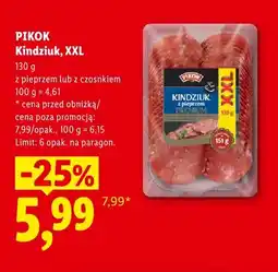 Lidl Kindziuk z pieprzem XXL Pikok oferta