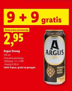 Lidl Piwo Argus Strong oferta