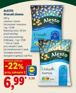 Lidl Orzeszki ziemne Alesto smażone i solone oferta