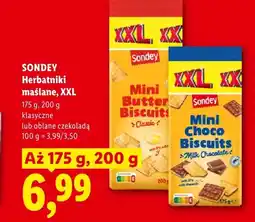 Lidl Herbatniki maślane klasyczne XXL Sondey oferta