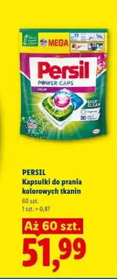 Lidl Kapsułki do prania kolorowych tkanin Persil Power Caps Color 60-pak oferta