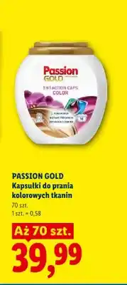 Lidl Kapsułki do prania kolorowych tkanin Passion Gold 3 in 1 Color oferta