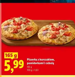 Lidl Pizzerka z kurczakiem pomidorkami i cebulą oferta