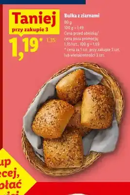 Lidl Bułka z ziarnami oferta