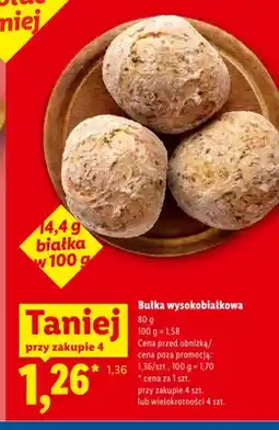 Lidl Bułka wysokobiałkowa oferta