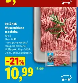 Lidl Mięso mielone ze schabu Rzeźnik oferta