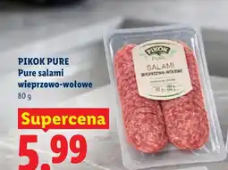 Lidl Salami wieprzowo-wołowe Pikok Pure oferta