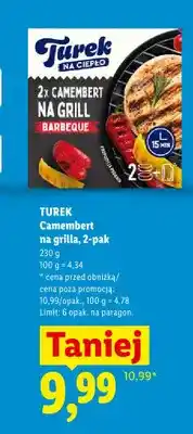 Lidl Ser Camembert na grilla Barbeque Turek 2-pak oferta