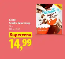 Lidl Cukierki Kinder Schoko-Bons Crispy oferta