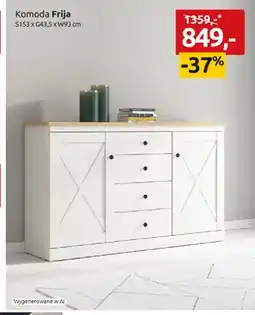 Black Red White Komoda Frija oferta