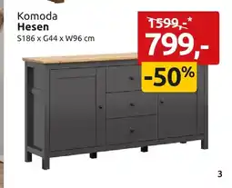 Black Red White Komoda Hesen oferta