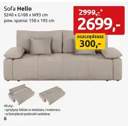 Black Red White Sofa Hello oferta