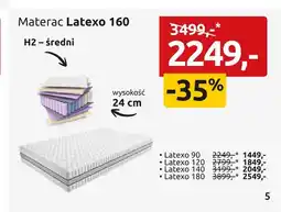 Black Red White Materac Latexo 160 oferta