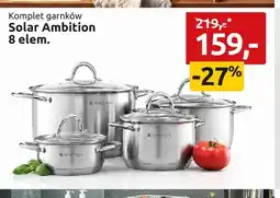 Black Red White Komplet garnków Solar Ambition 8 elementów oferta