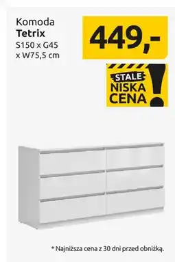 Black Red White Komoda Tetrix oferta
