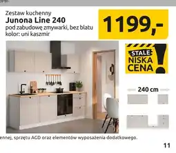 Black Red White Zestaw kuchenny Junona Line 240 pod zabudowę zmywarki bez blatu uni kaszmir oferta