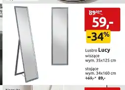 Black Red White Lustro Lucy wiszące 35x125 cm oferta