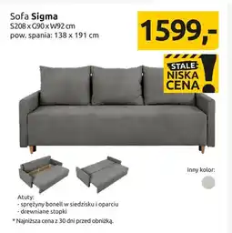 Black Red White Sofa Sigma oferta