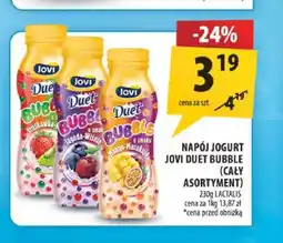 Arhelan Napój jogurt Jovi Duet Bubble truskawka Lactalis oferta