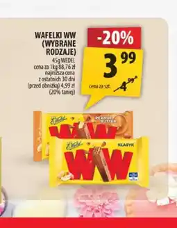 Arhelan Wafelki WW Peanut Butter E.Wedel oferta