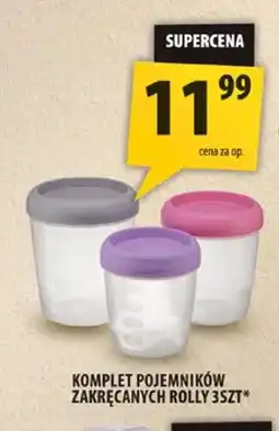 Arhelan Komplet pojemników zakręcanych Rolly 3 szt oferta