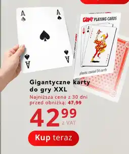 Poczta Polska Gigantyczne karty do gry XXL oferta