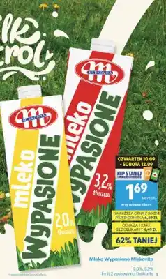 Delikatesy Centrum Mleko Wypasione Mlekovita 2,0% oferta