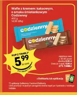 Delikatesy Centrum Wafle z kremem kakaowym Codzienny oferta