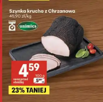 Delikatesy Centrum Szynka krucha z Chrzanowa Unimięs oferta