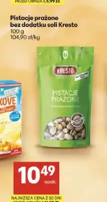 Delikatesy Centrum Pistacje prażone bez dodatku soli Kresto oferta