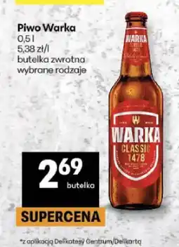 Delikatesy Centrum Piwo Warka Classic oferta