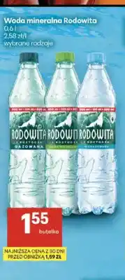 Delikatesy Centrum Woda mineralna gazowana Rodowita oferta