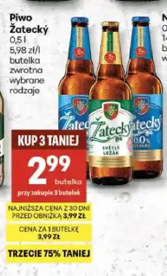 Delikatesy Centrum Piwo Žatecký Černý oferta