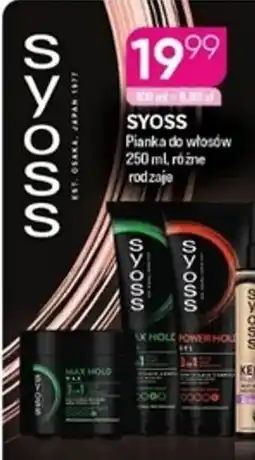Koliber drogerie SYOSS Pianka do włosów oferta