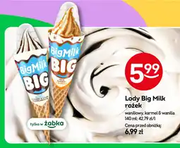 Żabka Lody Big Milk rożek oferta
