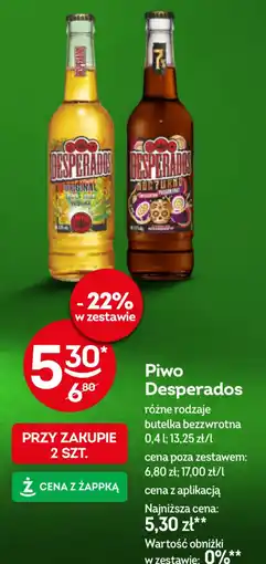 Żabka Piwo Desperados oferta