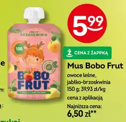 Żabka Mus Bobo Frut owoce leśne jabłko-brzoskwinia oferta