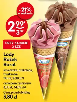 Żabka Lody Rożek Koral oferta