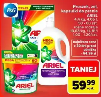 Proszek, żel, kapsułki do prania ARIEL