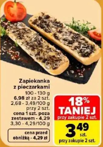 Carrefour Market Zapiekanka z pieczarkami oferta