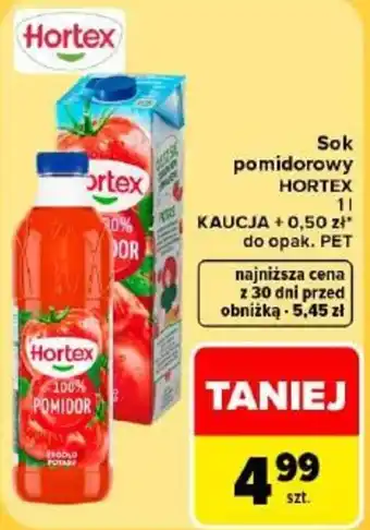 Carrefour Market Sok pomidorowy Hortex oferta