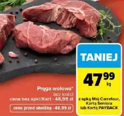 Carrefour Market Pręga wołowa bez kości oferta