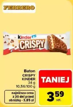 Carrefour Market Baton CRISPY KINDER oferta