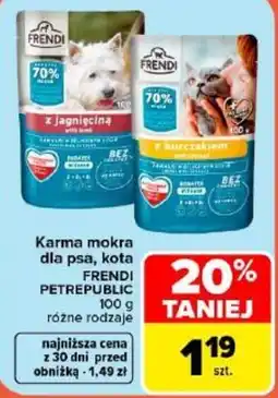 Carrefour Market Karma mokra dla psa, kota FRENDI PETREPUBLIC oferta