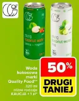 Carrefour Market Woda kokosowa marki Quality Food oferta